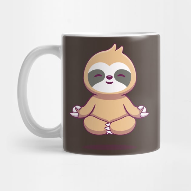 Cute Sloth Yoga by MaiKStore